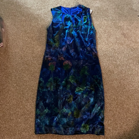 T Tahari velvet dress charma style NWT